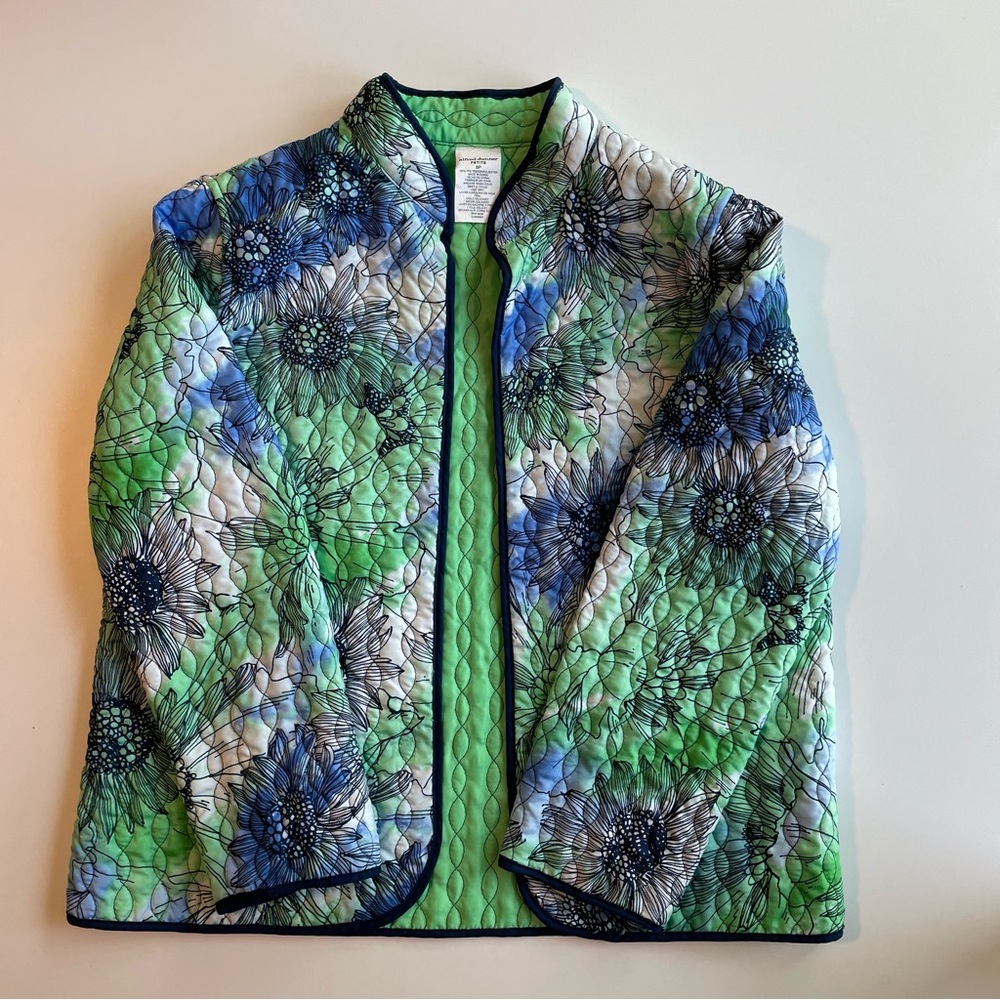 Alfred Dunner Floral Quilted Jacket